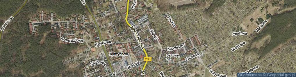 Zdjęcie satelitarne Krasnoludków ul.